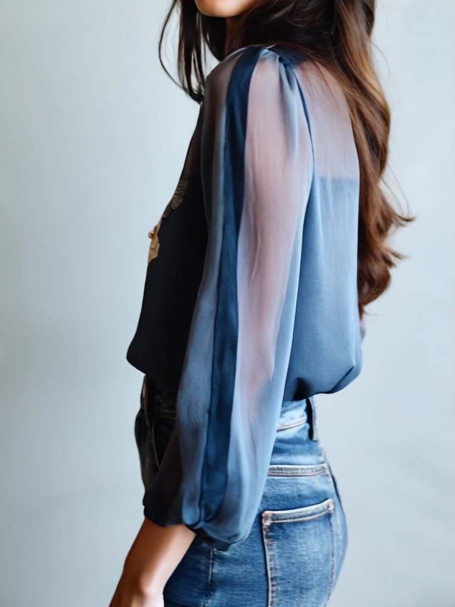 Women’s Boho Floral Blouse – Lightweight & Relaxed Fit