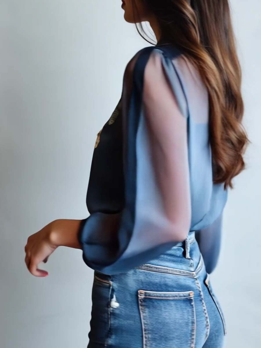 Women’s Boho Floral Blouse – Lightweight & Relaxed Fit