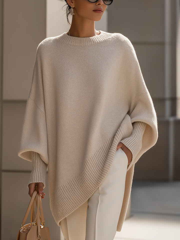 Women’s Oversized Knit Poncho Sweater – Effortless Warmth & Modern Ease