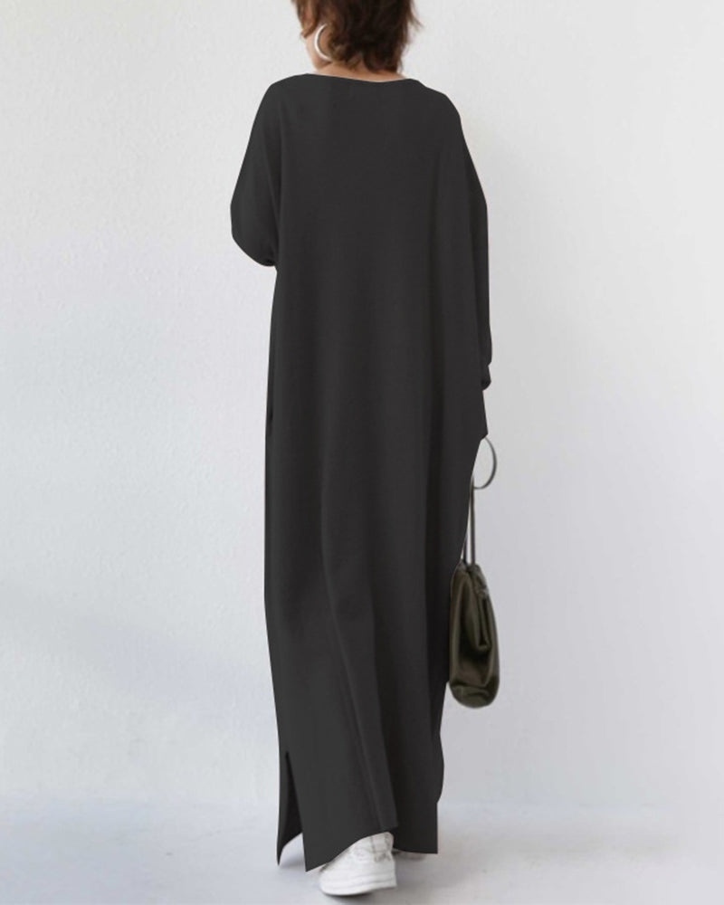 Women’s Oversized Maxi Dress – Effortless Comfort & Modern Simplicity