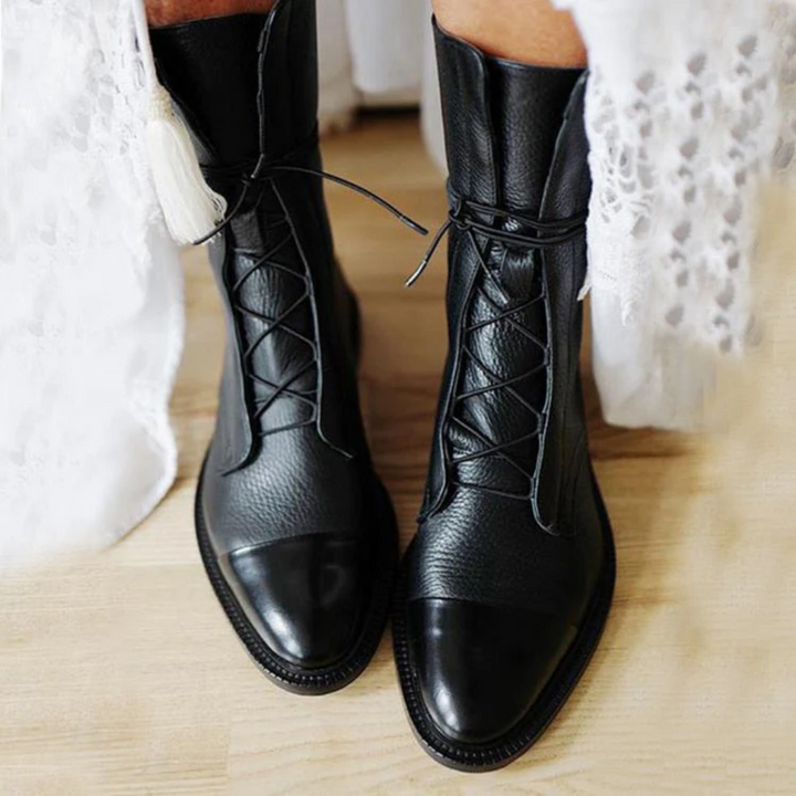 Women’s Lace-Up Ankle Boots – Timeless Style with Confident Modern Edge