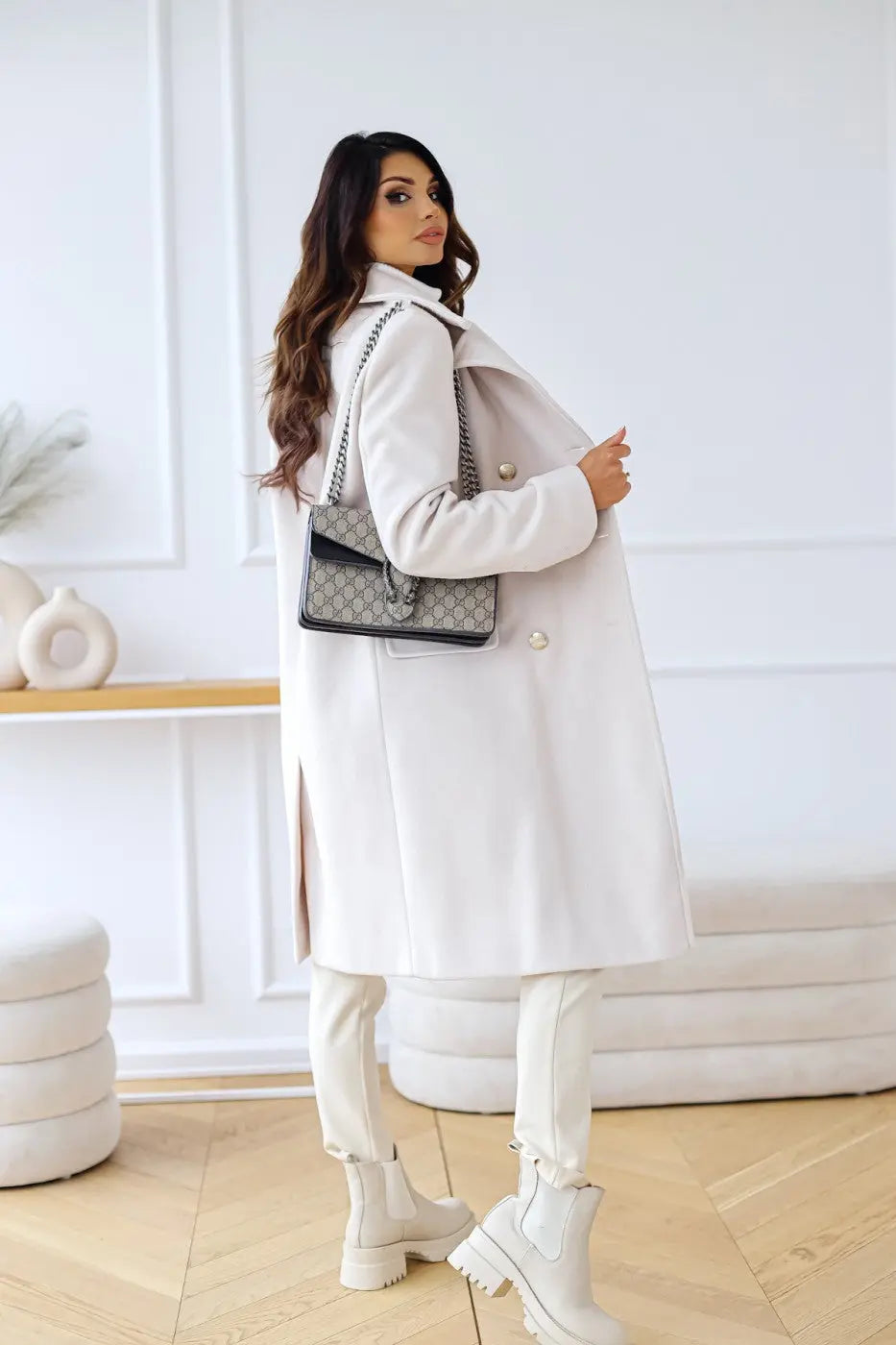 Women’s Double-Breasted Wool Coat