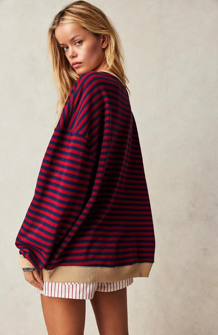 Striped Oversized Women’s Sweater – Colourful Style & Cozy Comfort
