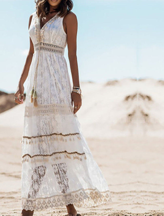 Women’s Lace Maxi Dress – Boho Elegance & Summer Romance