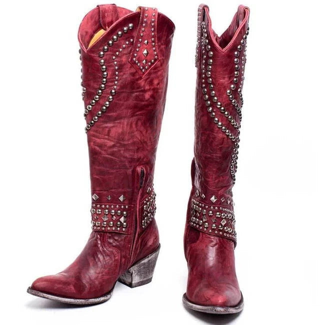 Women’s Vintage High-Cut Boots – Retro Charm & Modern Edge
