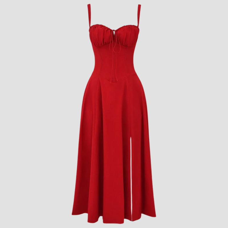 Women’s Corset Midi Dress – Feminine Structure & Elegant Movementi