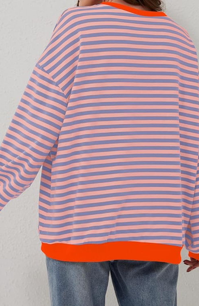 Striped Oversized Women’s Sweater – Colourful Style & Cozy Comfort