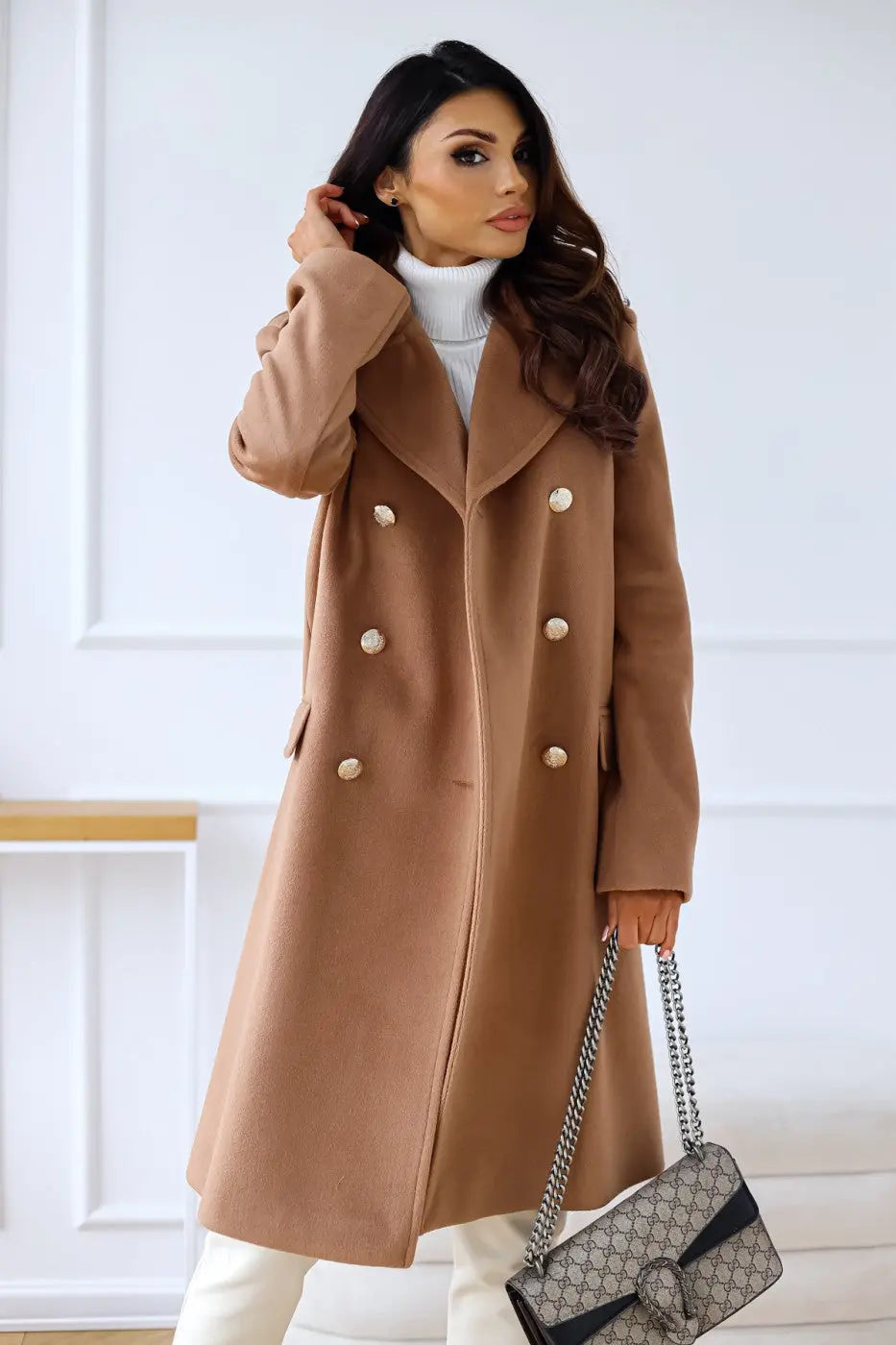 Women’s Double-Breasted Wool Coat
