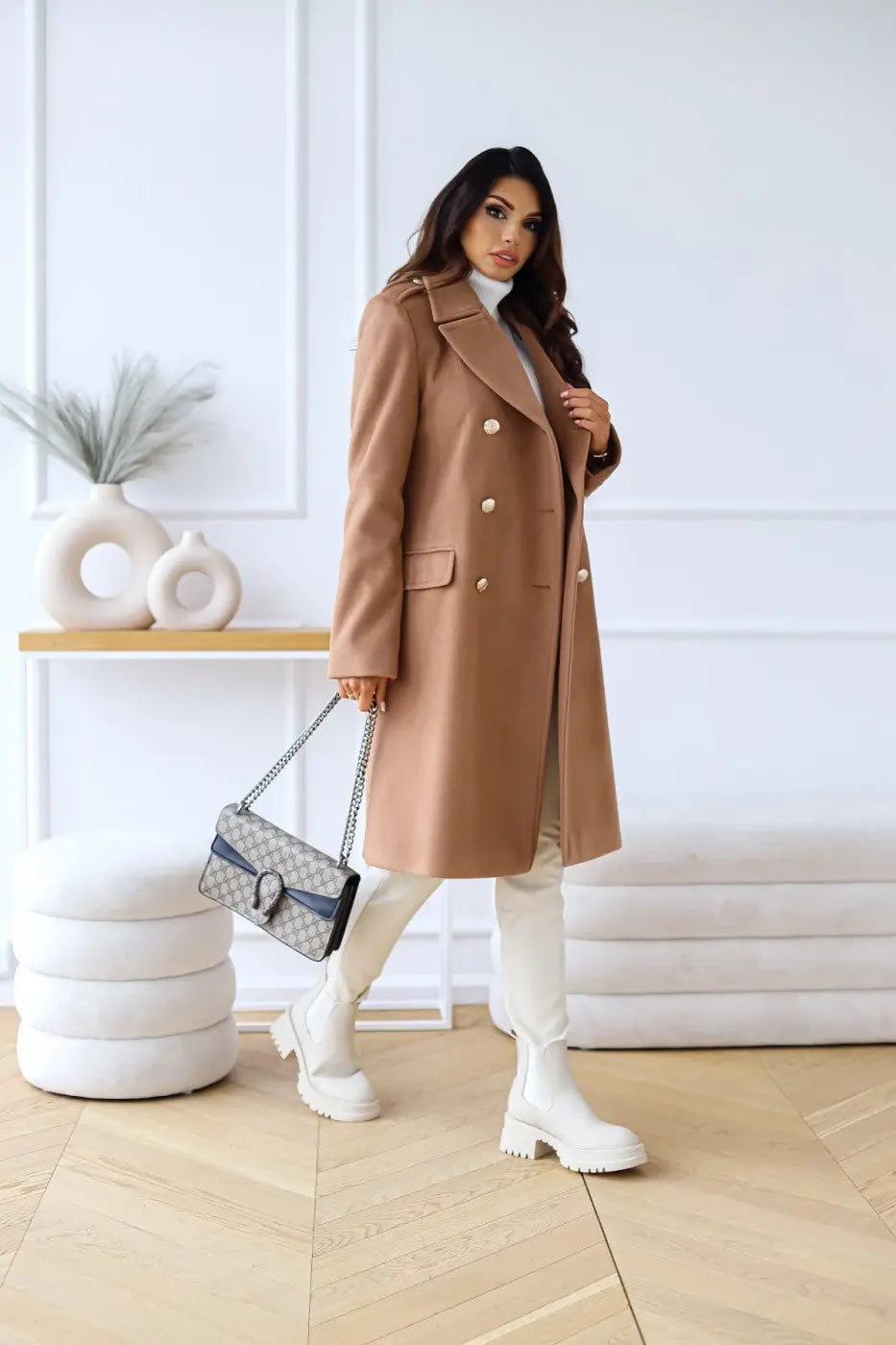 Women’s Double-Breasted Wool Coat