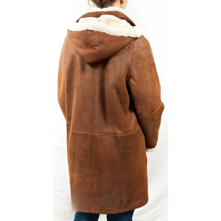 Women Autumn–Winter Casual Shearling-Lined Hooded Jacket