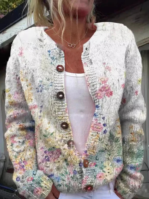 Embroidered Knit Cardigan – Soft, Stylish & Unique