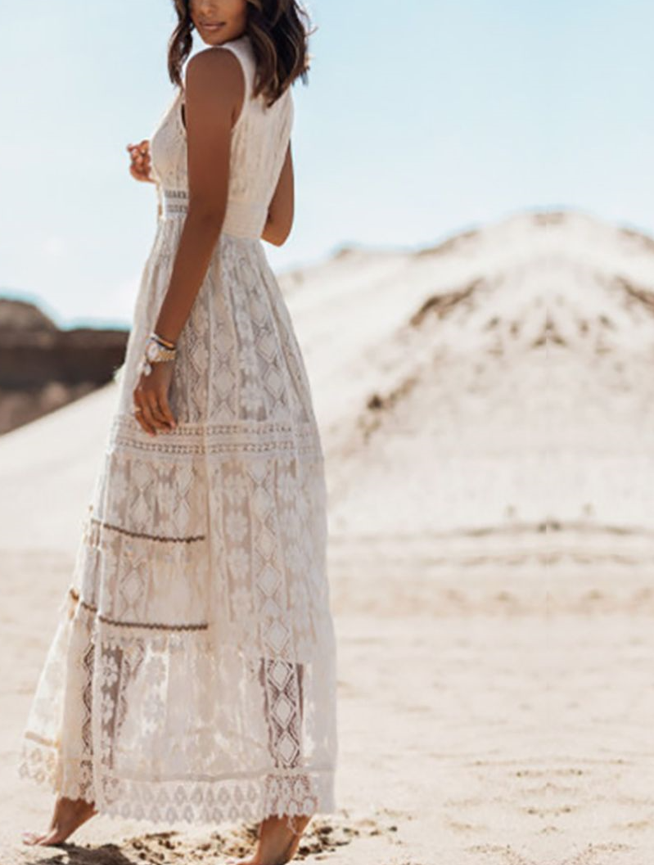 Women’s Lace Maxi Dress – Boho Elegance & Summer Romance