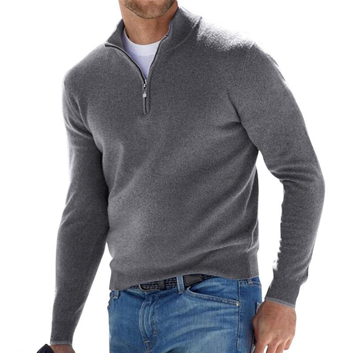 Men’s Zip-Up Sweater – Timeless Style & Functional Comfort