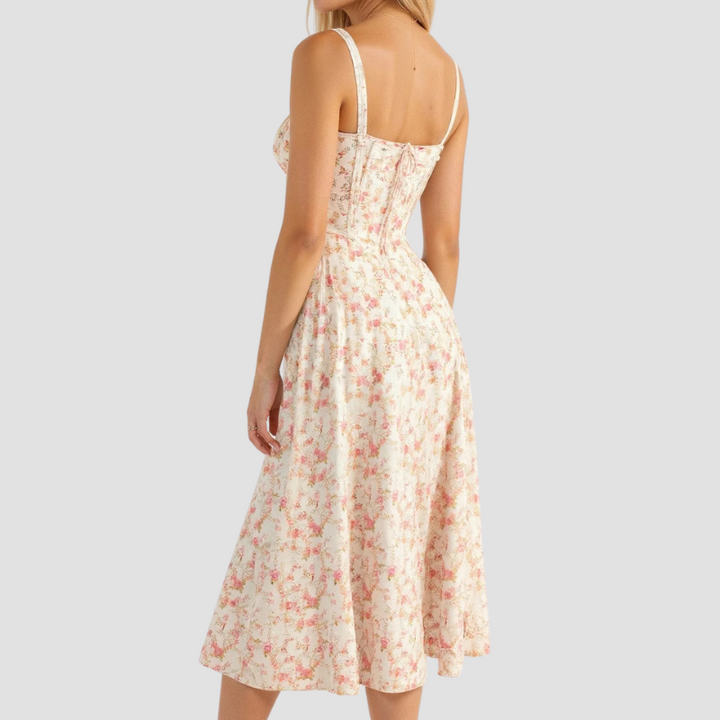 Women’s Corset Midi Dress – Feminine Structure & Elegant Movementi