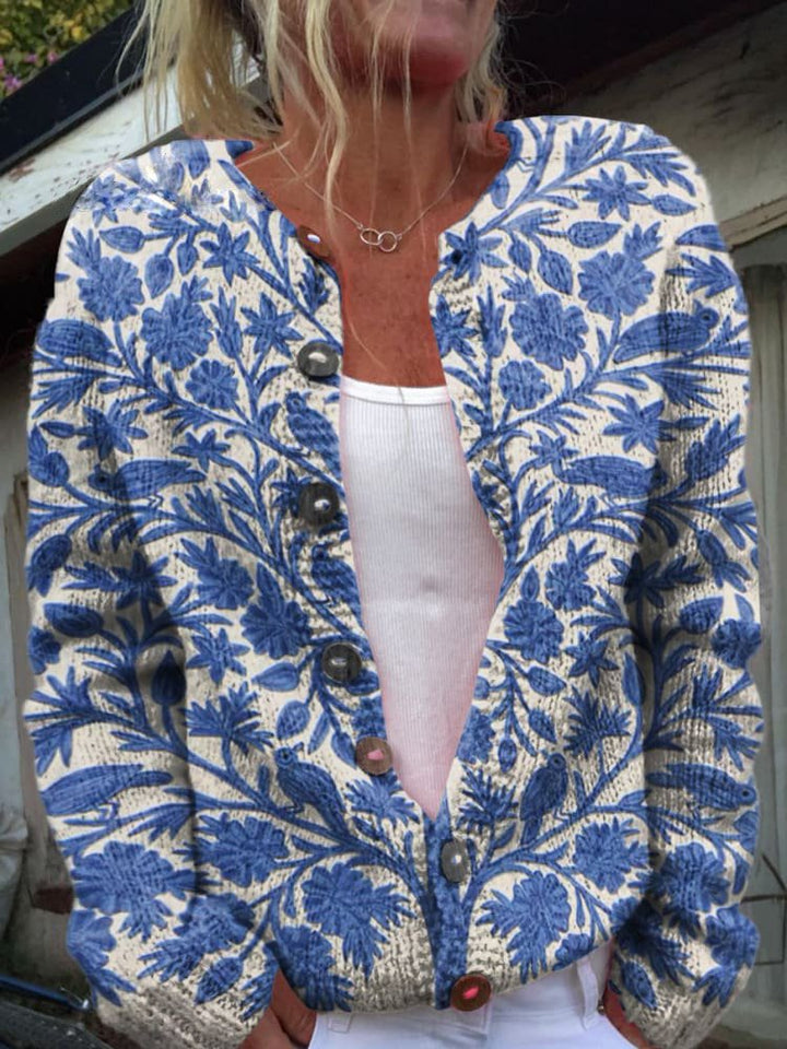 Embroidered Knit Cardigan – Soft, Stylish & Unique