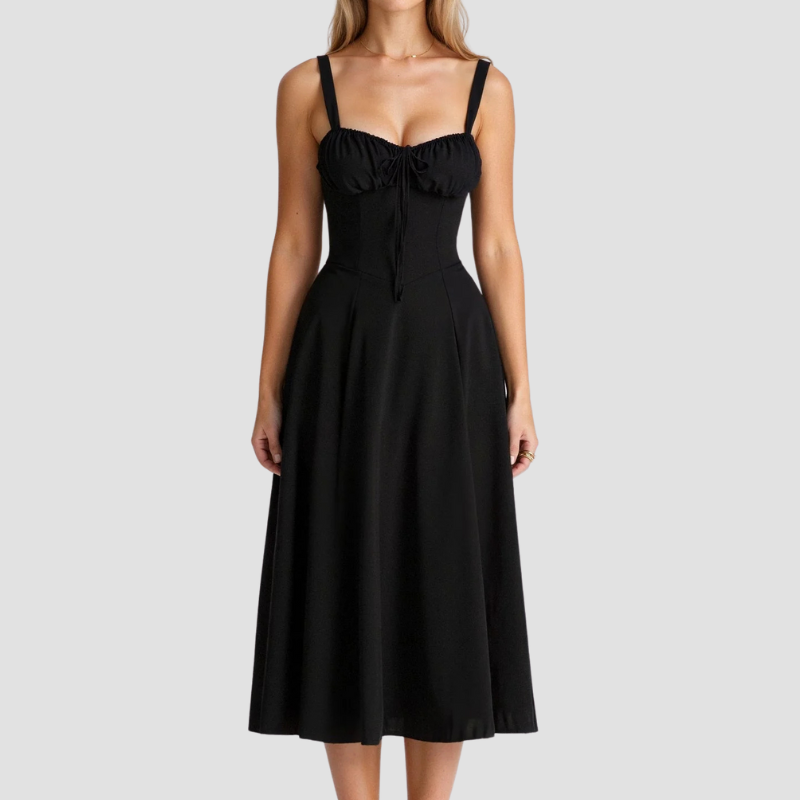 Women’s Corset Midi Dress – Feminine Structure & Elegant Movementi