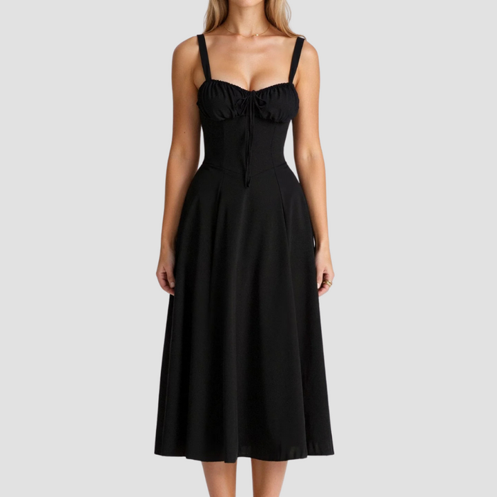 Women’s Corset Midi Dress – Feminine Structure & Elegant Movementi