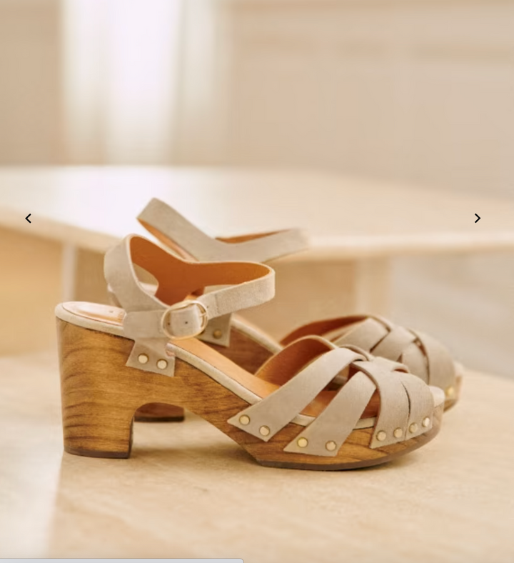 Women’s Strappy Sandals – Retro Wood Heel & Summer Comfort