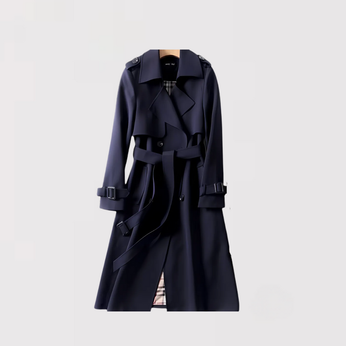 Women’s Fall/Winter Classic Double-Breasted Belted Trench Coat