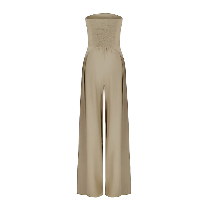 Women’s Strapless Wide-Leg Jumpsuit – Modern Sophistication with Effortless Elegance