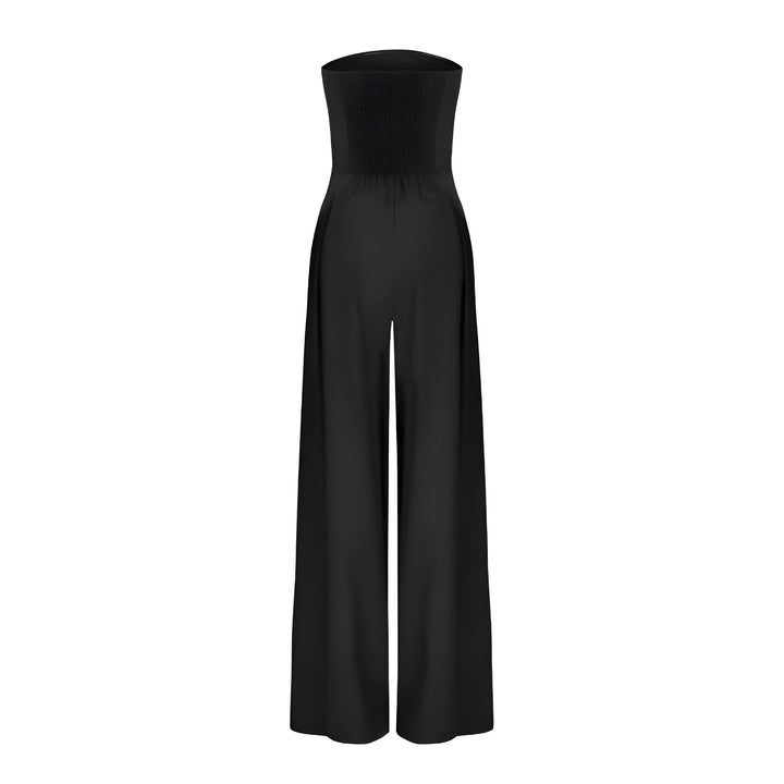 Women’s Strapless Wide-Leg Jumpsuit – Modern Sophistication with Effortless Elegance