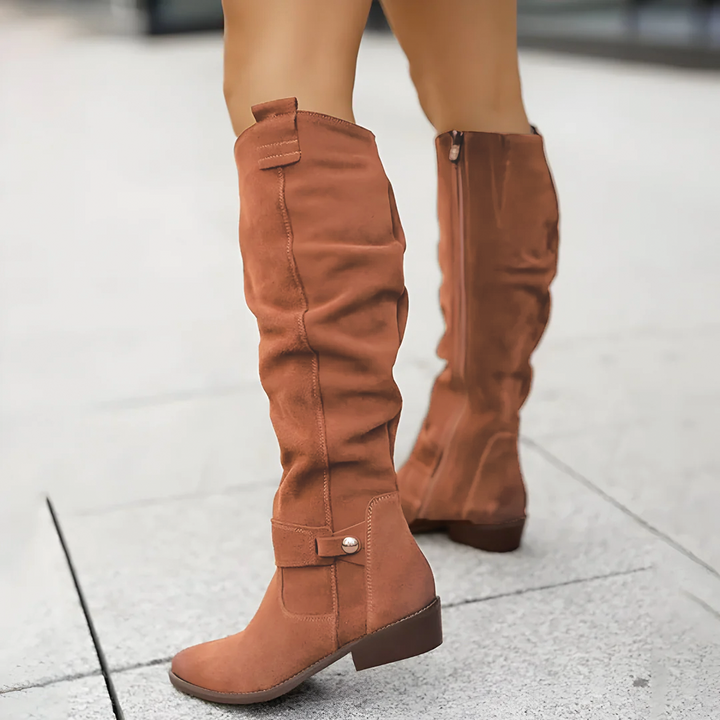 Women’s Knee-High Leather Boots – Timeless Style with Modern Everyday Comfort