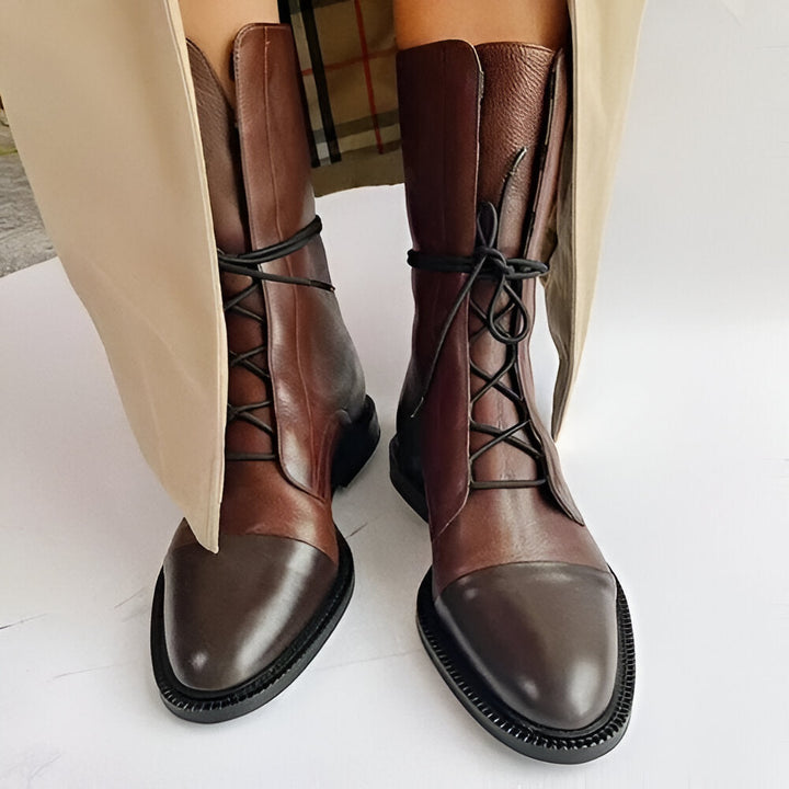 Women’s Lace-Up Ankle Boots – Timeless Style with Confident Modern Edge