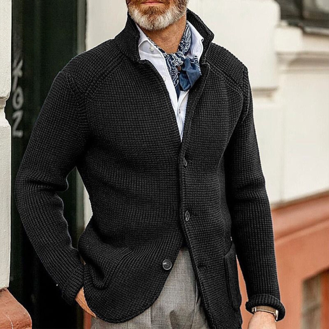 Men’s Knit Cardigan – Classic Style & Comfortable Warmth