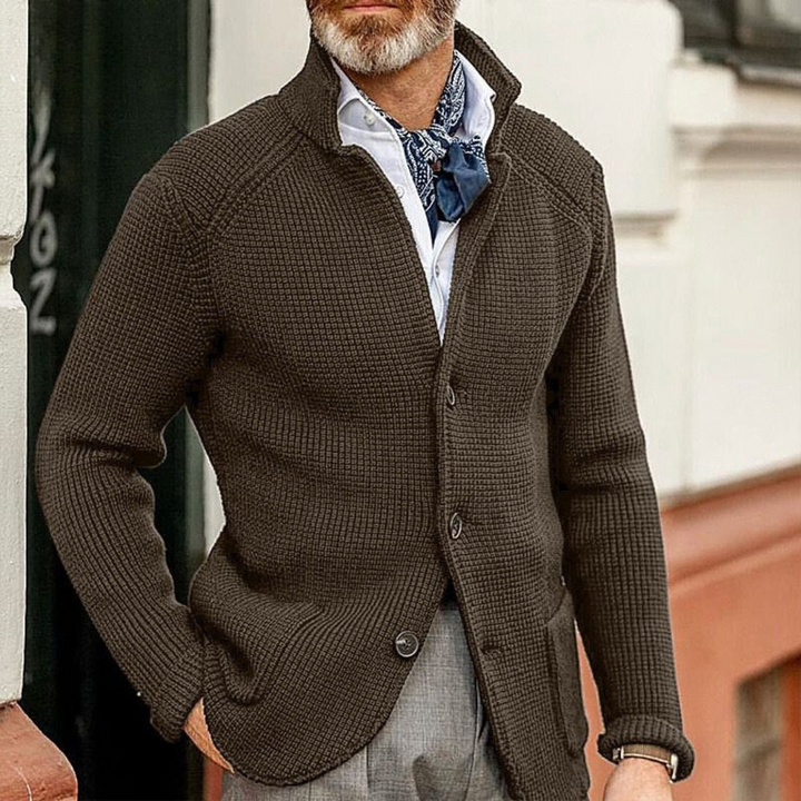 Men’s Knit Cardigan – Classic Style & Comfortable Warmth