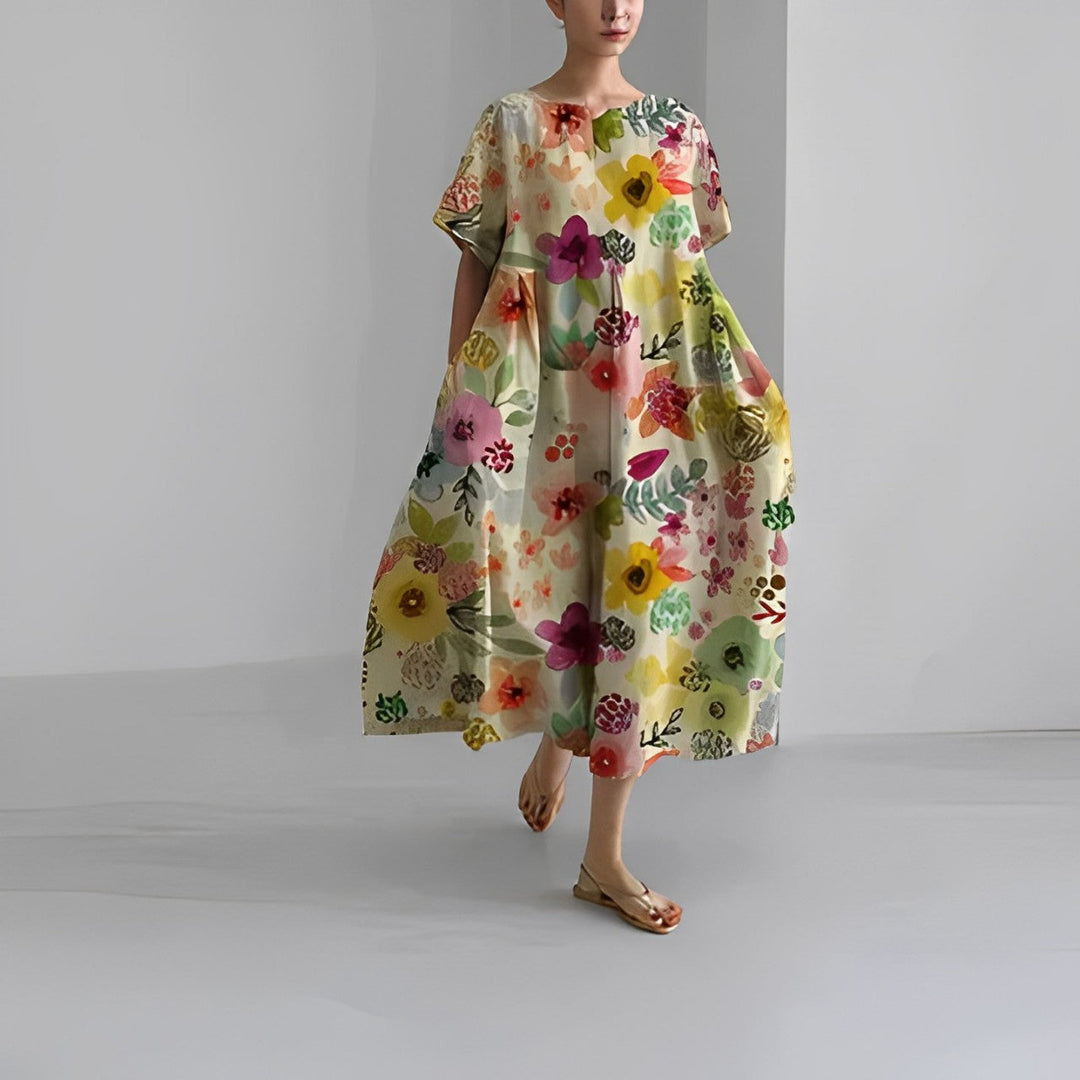 Women’s Floral Maxi Dress – Bohemian Ease & Feminine Flow