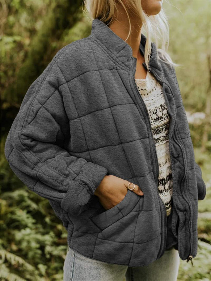 Women’s Quilted Zip Jacket – Effortless Style & Everyday Comfort