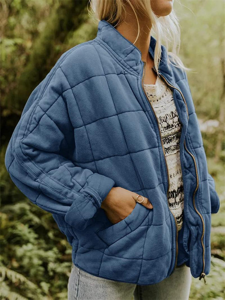 Women’s Quilted Zip Jacket – Effortless Style & Everyday Comfort