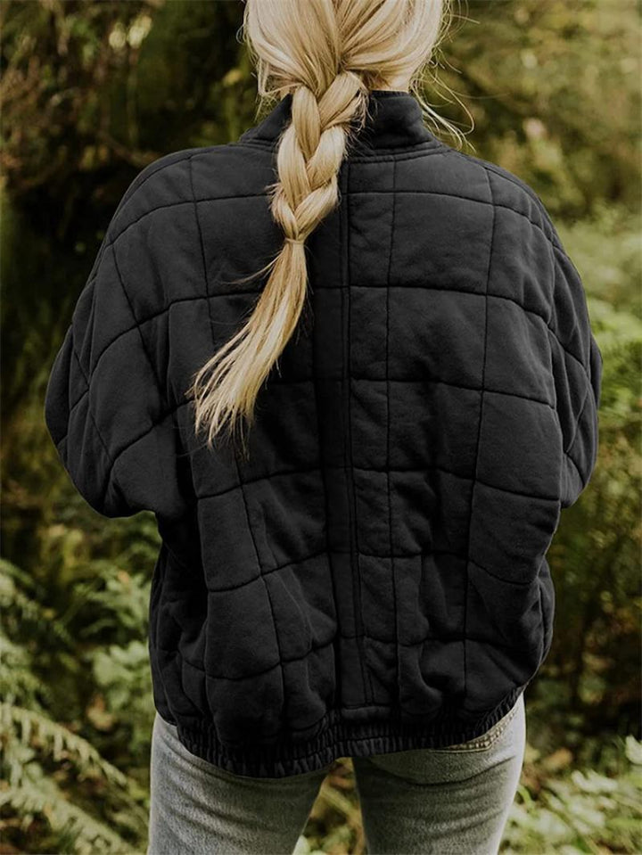 Women’s Quilted Zip Jacket – Effortless Style & Everyday Comfort