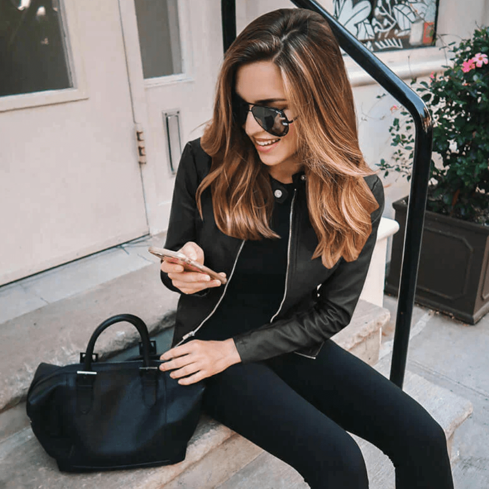 Women’s Faux Leather Jacket – Timeless Sophistication for Cooler Days