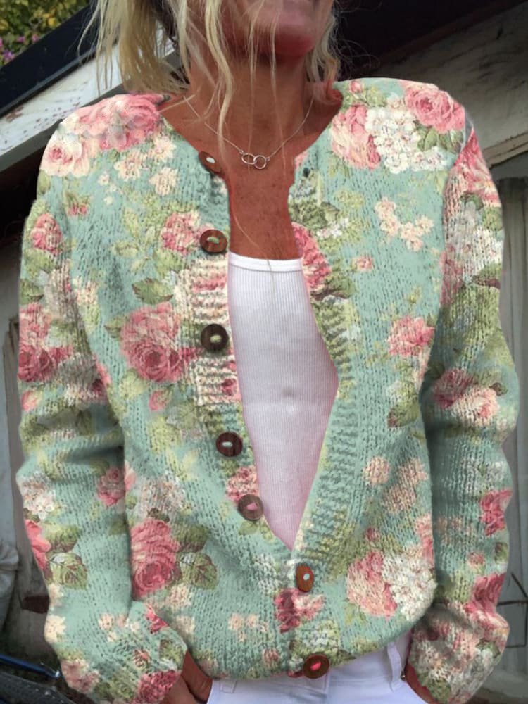 Embroidered Knit Cardigan – Soft, Stylish & Unique