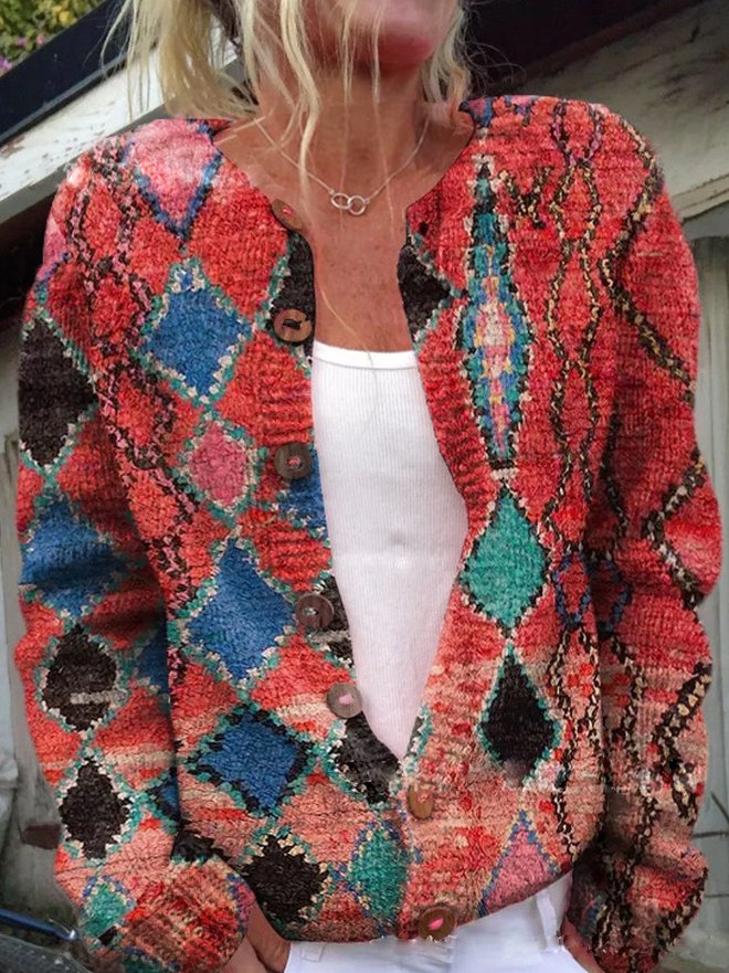 Embroidered Knit Cardigan – Soft, Stylish & Unique