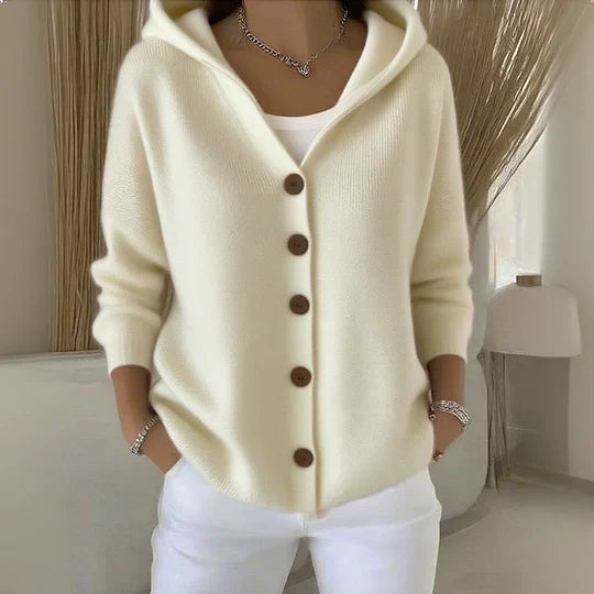 Women’s Hooded Cardigan – Soft Comfort & Effortless Versatility