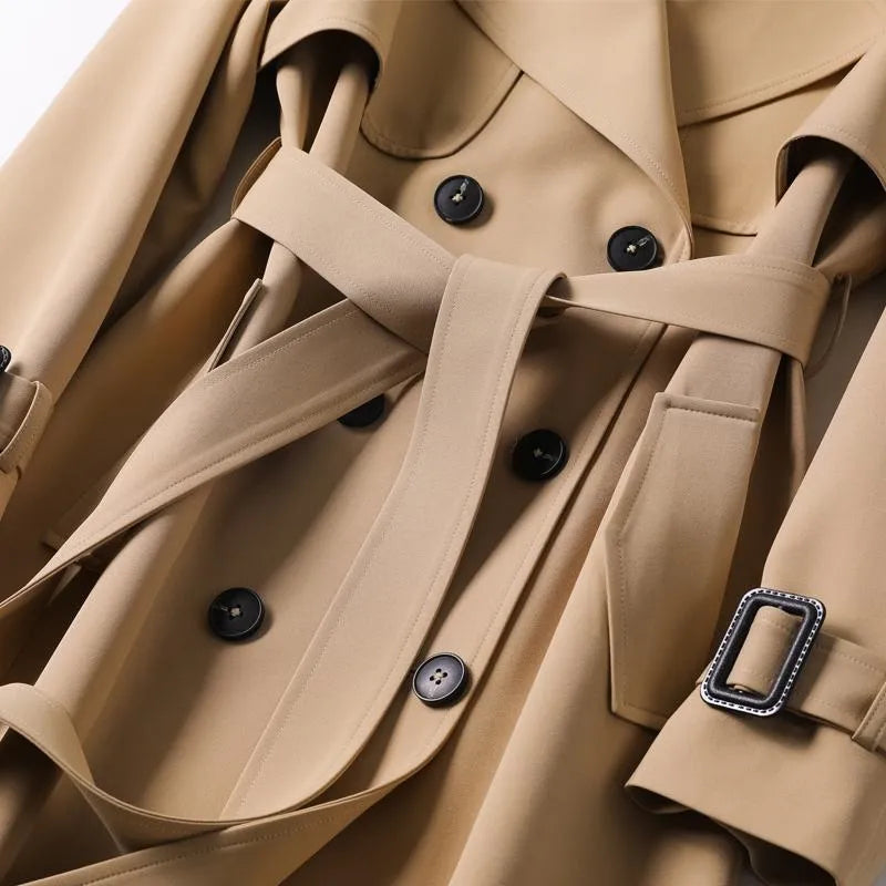 Women’s Fall/Winter Classic Double-Breasted Belted Trench Coat