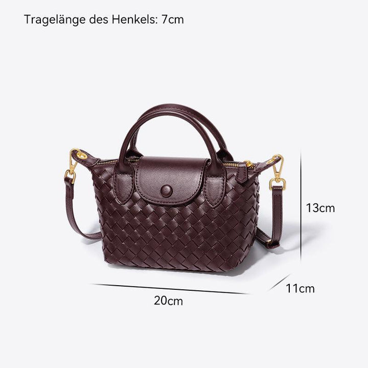 Woven Mini Handbag – Compact, Elegant & Spacious