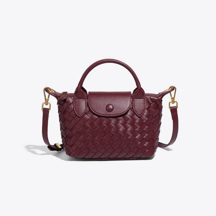 Woven Mini Handbag – Compact, Elegant & Spacious