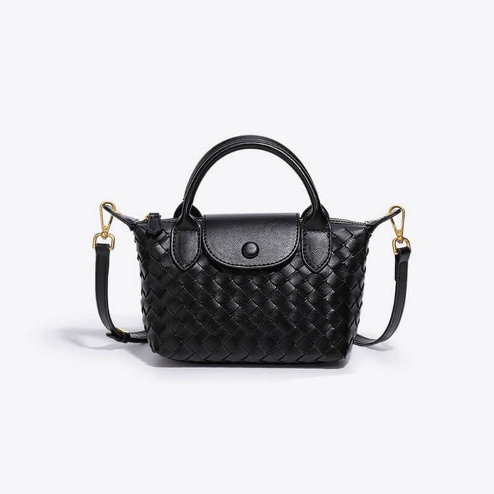 Woven Mini Handbag – Compact, Elegant & Spacious