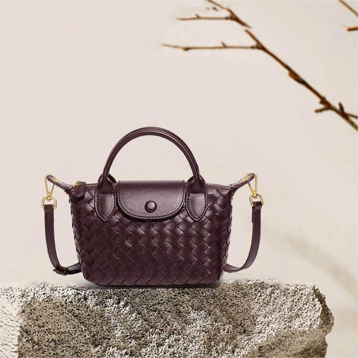 Woven Mini Handbag – Compact, Elegant & Spacious