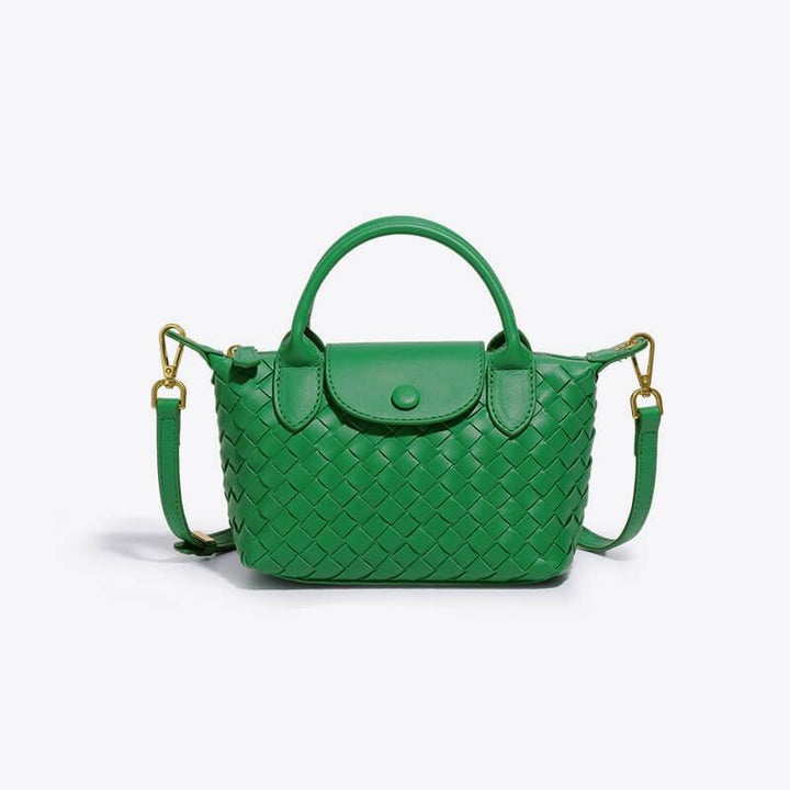 Woven Mini Handbag – Compact, Elegant & Spacious