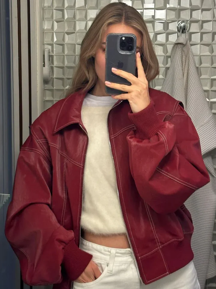 Women’s Fall/Winter Casual Oversized Zip-Up Jacket