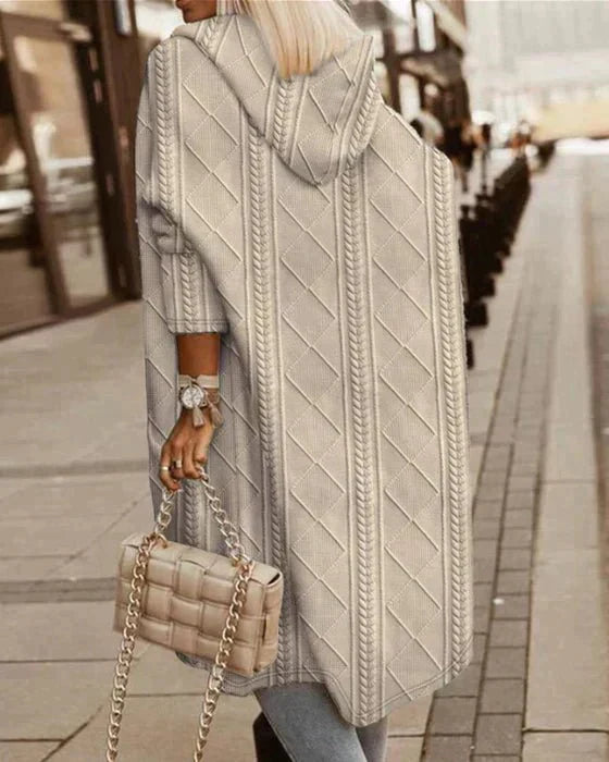 Women’s Knit Coat – Cozy Warmth with Bold Street-Chic Style