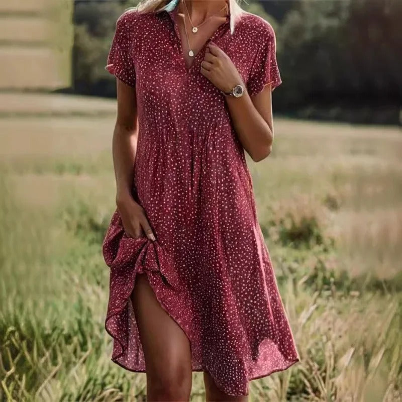 Women’s Dotted Summer Dress – Easy Style for Warm, Breezy Days