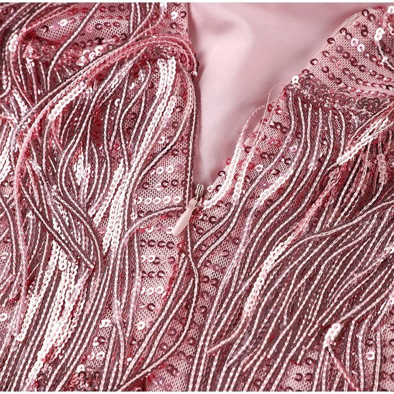 Women’s Fringe Cocktail Dress – Glamorous Movement & Party Confidence